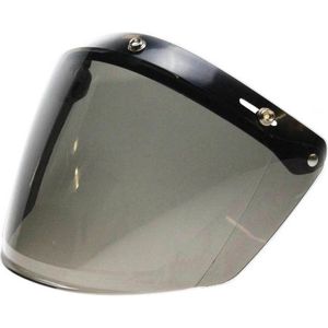 U flip up 3 knop vizier helm smoke | helmvizier