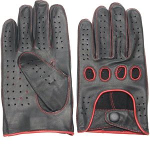 Swift Racing Leren Motorhandschoenen - Handschoenen voor Dames & Heren - Zwart Rood - Maat L
