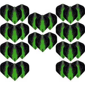 Darts Set - High Impact – 10 sets (30 stuks) – darts flights – Best Getest - Groen