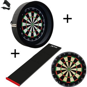 Sorpresa PRO - Complete PRO - zwart-zwart - Darts Set Plain - dartmat - dartbord verlichting