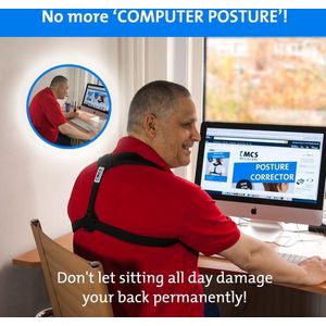 Houding Corrector Verstelbaar (28 ""- 48"") Posture Corrector voor Ondersteuning - Rug, Schouder en Nek Pijnbestrijding