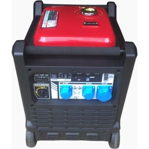 Mitropower PM8000i - Inverter Aggregaat - 230V / 7500W - Super Stille Benzine Generator met inverter technologie - Met wielset - Noodstroomaggregaat - Geschikt voor gevoelige apparatuur - Voor foodtruck, camper, markt, bouwplaats of off-grid