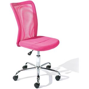 Hioshop Bonan kinder bureaustoel roze.