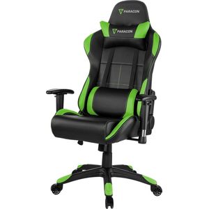 Ebuy24 - Paracon Rogue Gaming Stuhl inkl. Nackenkissen und Lendenstütze grün.
