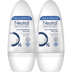 Neutral deodorant roller antitranpirant 50 ml 2 stuks