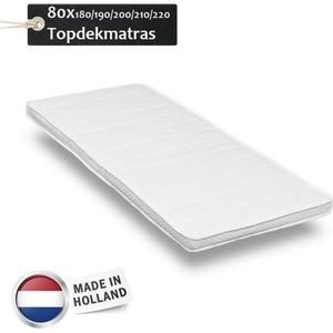 Topdekmatras - Topper 90x200 - NASA traagschuim 8cm