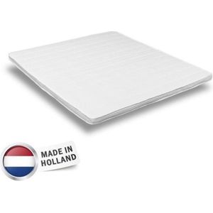 Topdekmatras - Topper 200x200 - NASA traagschuim 8cm – Medium