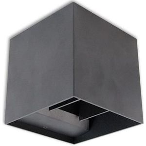 LED Cube Wandlamp | Dimbaar | IP44 | G9 fitting | Antraciet