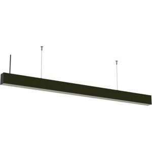 LED Linear hangarmatuur zwart - kantoorlamp - 50 watt | 120cm | 4000K - Naturel wit