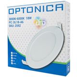 LED inbouw downlight rond | 18W | Ø210mm | CCT - 3 lichtkleuren