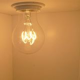 LED Gloeidraad lamp spiraal | dimbaar | 4W | A60 | E27 - 2200K - Extra warm wit