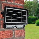 LED Bouwlamp op Solar | Bewegingssensor | 5 Watt | 4000K - Naturel wit