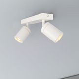 Badkamer plafondspot | dubbel | Wit | IP44 | GU10 fitting