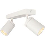 Badkamer plafondspot | dubbel | Wit | IP44 | GU10 fitting