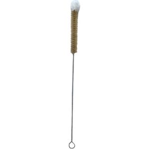 Luxe tuitenrager - rager - reinigingsborsteltje - van haar met katoenen top - Ø 15 mm