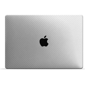 Macbook Pro 13’’ [2020 Met Apple M1 chip] Skin Carbon Wit - 3M Sticker