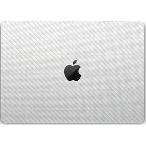 MacBook Pro 14"" [2021 Met Apple M1 chip] Skin Carbon Wit - 3M Sticker