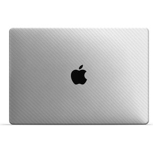 Macbook Pro 13’’ [2022 Met Apple M2 chip] Skin Carbon Wit - 3M Sticker