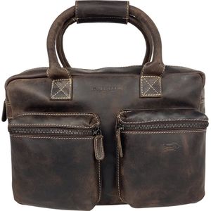 Handtas - Donkerbruin - Cowboybag - Laptoptas - 13 inch - Leer - Schoudertas - Dames Tas - Arrigo