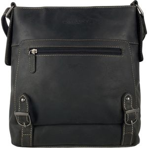 Schoudertas Leer Rood - Schoudertas Dames - Schoudertas Heren - Compacte schoudertas - Rundleer