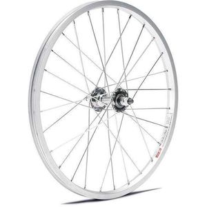 Hzb Voorwiel 20 inch etrto 406 aluminium zilver vaste as