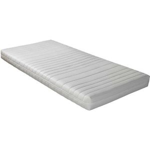 Wiegmatras Polyether - 40x80 x10cm  met anti-allergische wasbare Badstof hoes met rits