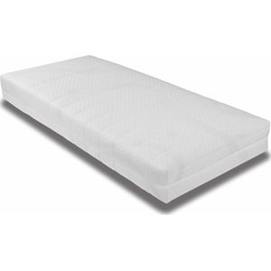 Matras 100x190 x14cm koudschuim hybrid matras met anti-allergische wasbare hoes / tijk met rits