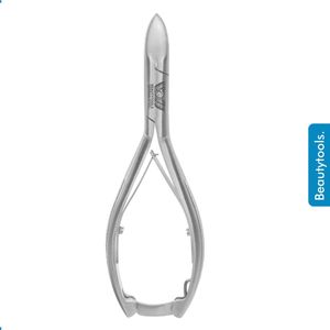 BeautyTools Professionele Nagelknipper -  Nageltang Diabetes met Lang Handvat voor (Harde) Teennagels en Kalknagels - Gebogen Snijvlak 20 mm - INOX (NN-0119)