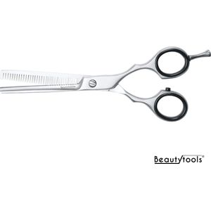 PROMO! Beautytools SILVER LINE Professionele Uitdunschaar/Efillerschaar Rechtshandig voor dik haar (6 Inch) - (RS-0997) T
