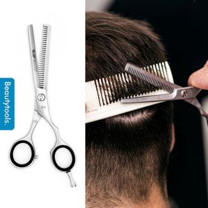 PROMO! Beautytools GERMAN LINE Professionele Uitdunschaar Rechtshandig - Effileerschaar voor dik haar - Silver BeastThin (RS-0999)