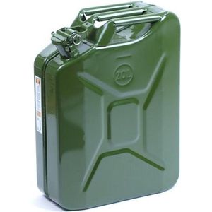 Jerrycan - 20 Liter - Metaal - Stevige Afsluitklep