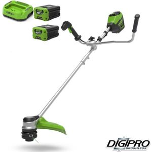 GREENWORKS 60V (2 x 2Ah accu) trimmer / bosmaaier