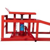 Oprijbrug met ingebouwde krik 2 ton (set)