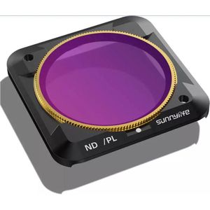 50CAL ND8/PL (Neutral Density) Gepolsariseerde Actioncam Camera Lens Filter - geschikt voor DJI Action 2 - 3 f-stops - magnetisch click-on - instelbaar - professionele kwalteit gehard glas & aluminium frame -krasbestendige coating