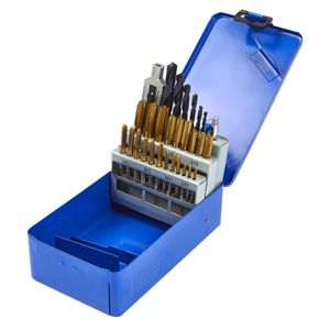 29 Delige Tapset M3 - M12 - inclusief Boren en Wringijzer