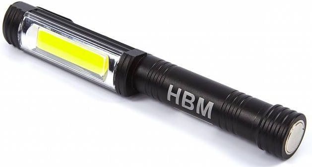 HBM - Professionele LED Aluminium Mini Zaklamp - 400 Lumen - Met Magneetvoet