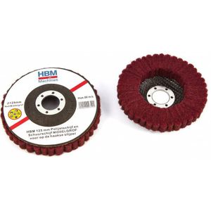 HBM 125 mm Polier- und Schleifscheibe MITTELRUND für Winkelschleifer