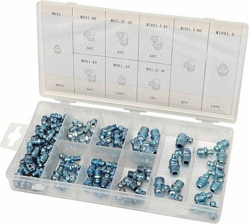110 Delig Vetnippel Assortiment (Metrische)
