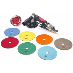 HBM - 125 mm - Natte Schuur en Polijstmachine - 6000 O/min - 6 Bar