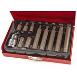 11 Delige Spline Bitset met 1/2"" adapter