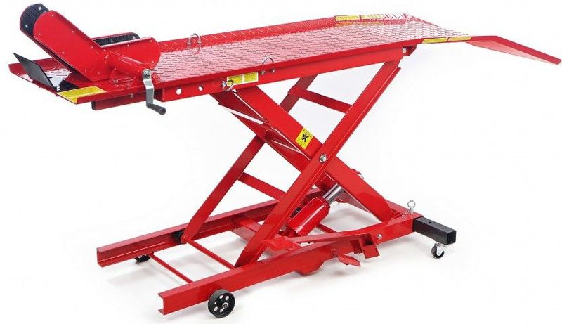 HBM 100 Motorheftafel - Rood - Staal - Ergonomisch Ontwerp