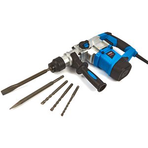 HBM - 1050 Watt Boorhamer - Zwart - Inclusief Beitels en Borenset