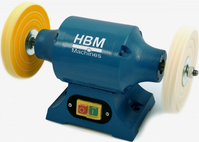 HBM - 150 mm Hobby Polijstmachine - Polijsten - Compact - Trillingsdempende Pootjes