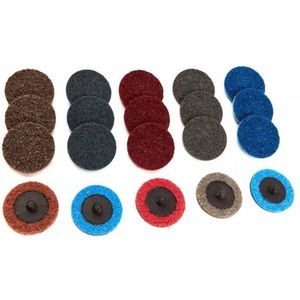 HBM 75 mm schuurvlies FIJN BLAUW met roll on opname