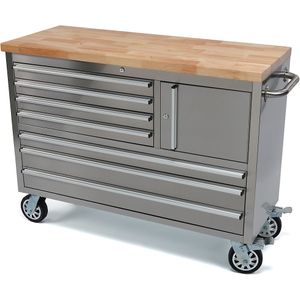 PROFI - Gereedschapswagen - RVS - 135 cm - Inclusief slot