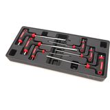 HBM 7-delige T-greep INBUSset inlay voor HBM gereedschapswagen
