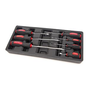 HBM 7-delige platte schroevendraaierset inlay