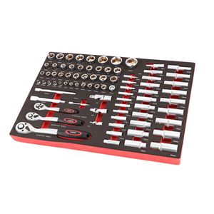 80 Delige 1/4”, 3/8"" en 1/2"" Doppenset Foam Inlay