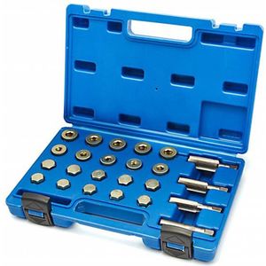 HBM 64 Delige Schroefdraad Reparatieset Olie Aftapplug M13 - M20