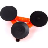 Glasdrager / Zuignap - 3 Zuignappen - 130 kg